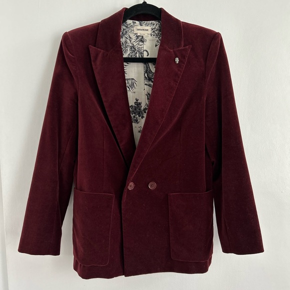 Zadig & Voltaire Jackets & Blazers - ZADIG & VOLTAIRE Visko Velvet Blazer